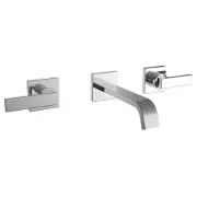 Speakman SB-2553 Lura 1.2 GPM Wall Mounted Widespread Bathroom - Chrome