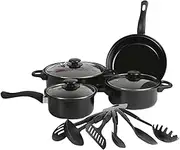 Non-Stick Pots and Pans Set 13-Piece Kitchen U Il Set Kitchen Cookware S for Friends and Family Black