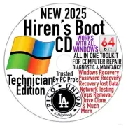 2025 Hiren’s Boot Disc Ultimate Computer Toolkit Disc