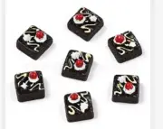 Resin Chocolate Cake Cabochons 25 Pieces