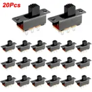 20Pcs 7mm Vertical Slide Switch DPDT 2 Position 6 Terminals PCB Panel Latching