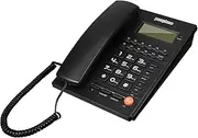 HOODANCOS Home Office Corded Landline Phone for Hotel Large Button Desk Telephone Volume Control Display Comfortable for Seniors
