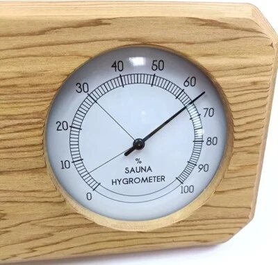 Sauna Thermometer Hygrometer, 2 in 1 Indoor Wooden Sauna Fahrenheit Hygrother...