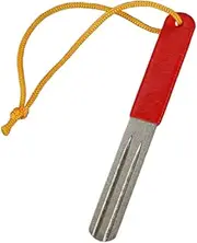 Angoily 1pc File Double Groove Grinding Tool for Fishing Hooks Sharpener with Lanyard Loop