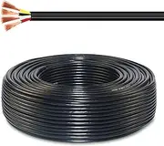 22-28AWG 4-Conductor Cable UL2464- Reinforced PVC Jacket Abrasion/Waterproof/UV Resistant - Oxygen-Free Copper, High Conductivity (0-80°C) for Automotive & Industrial(30ft,4C-20AWG)