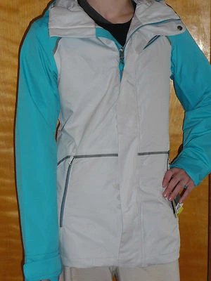 Burton Prowess Jacket Womens Snowboard Ski 10k Waterproof Shell S Gray Blue $220