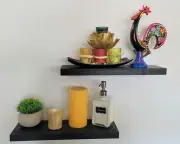 Floating Shelf - Stylish Wall-Mounted Shelves for Home and Office Black
