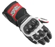 Arlen Ness Mugello Motorcycle Gloves, black-white-red, Size M for Men Black White Red
