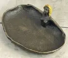 Exquisite Bronze Sculpture Soap Dish Tray by Rubin Gilt Handcrafted Artwork Sale