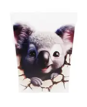 RYO Koala Bear Reg. King Size Push-N-Open Plastic White Cigarette Case