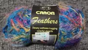 Caron Feathers Chenille Yarn 1.76 oz, 70 Yards Color Peacock Eyelash