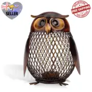 Handcrafted Owl Figurine Piggy Bank Money counting Box Gift קופסת כסף Копилка