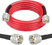 MOOKEERF RG8X Coaxial Cable 10ft,CB Coax Cable,UHF PL259 Male to Male Low Loss CB Antenna Cable 50 Ohm for HAM Radio,Antenna Analyzer,Dummy Load,SWR Meter