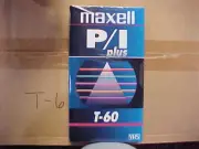 MAXELL T-60 P/I PLUS VHS TAPES 10 TAPES TOTAL