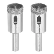 18mm Serrated Hollow Core Diamond Drill Bits Hole Saw for Glass Tile Stone 2pcs