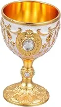 FONDOTIN Elegant Zinc Alloy Mini Wine Goblet European Style Cocktail Cup for Home Parties Weddings Retro Decor for Family Gatherings and Celebrations
