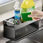 Sink Caddy Dish Drying Stand Sponge Holder Rack for Kitchen with Strong