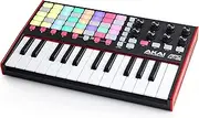 AKAI Professional APC Key 25 MK2-25-Key USB MIDI Keyboard Controller for Clip Launching with Ableton Live Lite, 40 RGB Pads and 8 Rotary Knobs