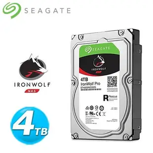 Seagate 那嘶狼【IronWolf Pro】4TB 3.5吋 NAS硬碟