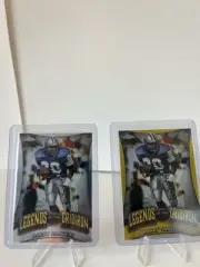 2024 Topps Chrome Legends of the Gridiron Barry Sanders /75 Parallel & Base