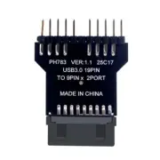 USB Splitter Motherboard 19Pin to 2x9Pin Connectors Header Motherboard Adapter