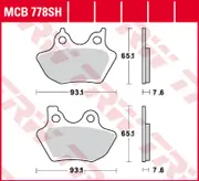TRW Lucas Sintered lining MCB778SH