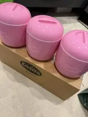 3x EasiYo 500g Pink Mini Yogurt Maker - MAKER ONLY - Jars Not Included