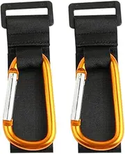 BESPORTBLE 2Pcs Heavy Duty Stroller Hooks Non Slip Organizer Clips for Stroller Accessories for Carrying Diaper Bags Groceries and Gear and Prams