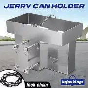 Steel Jerry Can Holder Bracket Camper Caravan Trailer Fuel Jug Container Holder