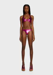 [SIMMI] Metallic Heart Trim Bikini Set