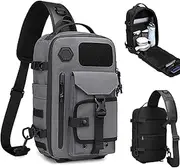 [Generic] Cosmos Explorer Sling Bag, Anti Theft Tactical, Dustproof, Equipped with Belt Buckl,Scratchproof and Waterproof