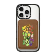 Snappy MagSafe Wallet Snappy™ BioVeg Wallet MagSafe Compatible Colorful Food by Nawara Studio