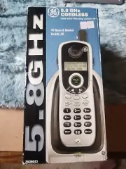 PHONE SYSTEM GE Atlinks USA 5.8 Ghz 25839GE3 & Charger Black/Grey. New Old Stock
