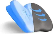 Klaudena | Office Chair Cushion for Tailbone Pain & Pressure Relief | Seat Cushion for Long Sitting Hours | Coccyx Lower Back Support | Memory Foam Cushions for Hip & Sciatica | Ergonomic Butt Pillow