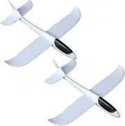 Abaodam 2Pcs Foam Glider Airplane DIY Crafts Graffiti Foam Planes for Creative Painting Activity Fun Educational Present for Boys