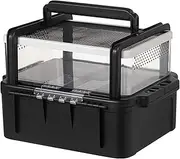 Reptile Feeding Box - Reptile Cage, Turtle Habitat Cage | Outdoor Reptile Travel Carrier, Portable Reptile Fence with Lid for G