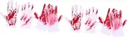 Amosfun 2sets Halloween Decor Bloody Gloves Demon Gloves Accessory Props Outdoor Decorations 2pairs*2