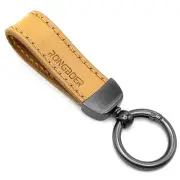 Handmade Double-Sided Cowhide Leather Keychain,Unique Car Key Chain Accessory...