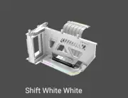Antec RGB Adjustable Shift PCI Vertical GPU Bracket PCI-E 4.0 Riser Cable white