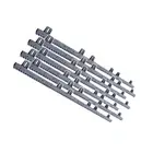 7 x 1m Nylon Covered Steel Gear Rack for Sliding Slide Gate Upside Down Lugs