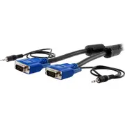 PRO2 LC1410 10M Vgaand Audio Lead Hd15 Plug To Plug With 3.5Mm Stereo Transmit Video Signals and