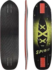 Moonshine Manufacturing Longboard Skateboard, Freestyle Cruiser, Waterproof and Wood Construction, Cruise Skateboard and Longboard Decks, Lightweight Build (Spirit Carbon Deck Only)