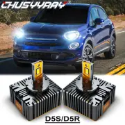 2x D5S D5R LED Headlight High Low Beam Bulb 10000LM For Fiat 500X 2016-2018 (for: Fiat)