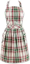 DII Women's Christmas Kitchen Apron Adult Size, Cooking, Baking or Crafting, Adjustable with Large Pockets, One Size, Yuletide Plaid