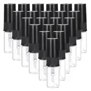 20 Pcs 2ml Glass Mini Perfume Sample Bottle Empty Mini Spray Bottle, Black
