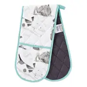 Mozi Mutts Double Oven Mitt Print