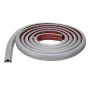8ft Cord Cover Floor W0.3"xH0.3" Hide Extension Cable Wire Covers Grey