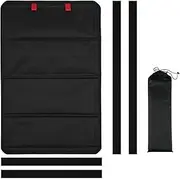 RV Door Window Shade, Foldable Magnetic RV Blackout Window Cover Rays Protection Camper Trailer Door Window Cover (25''*16'', Black)