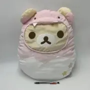 Rilakkuma KORILAKKUMA White Bear Dinosaur Egg Big Plush Doll Cushion Japan SAN-X