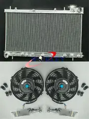 Radiator +FAN For Subaru Forester SF Impreza Outback L S RS H4 2.5 2.2 1999-2002